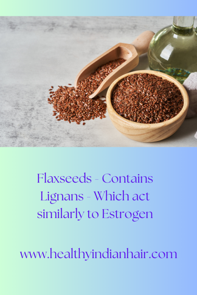 Flaxseeds for Hair growth.  Natural Ingredients.